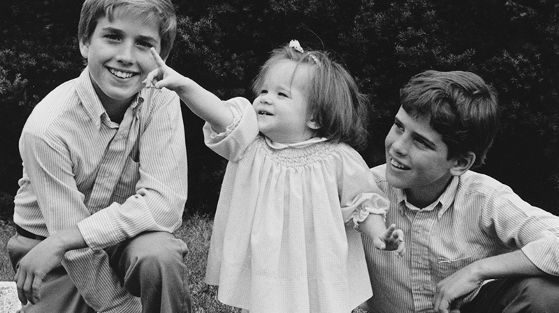 Beau, Ashley y Hunter Biden cuando eran jóvenes.